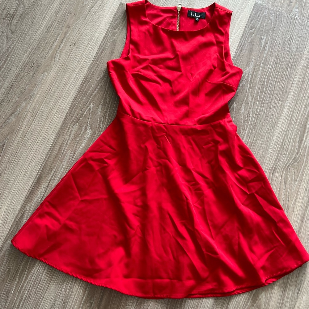 lulus red dress